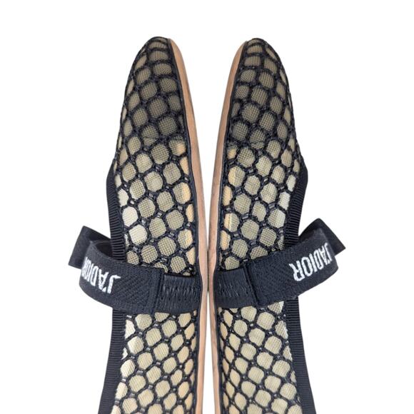 Christian Dior Miss J'Adior Ribbon Mesh Lace Ballet Flat Mary Jane 8.5 | 8 - Picture 8 of 13